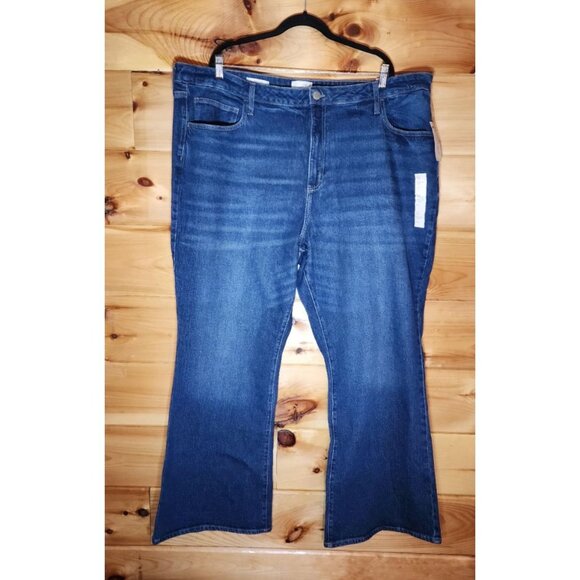 Universal Thread High Rise Flare Jeans Womens Plus Size 26R Blue Comfort Stretch - Picture 1 of 6